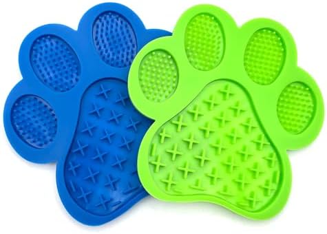 Dog and Cat Licking Pads, 2-Pack Slow Feeder Licking Pads with Suction Cup + Spatula, for Calming Anxiety and Reducing Boredom During Dog and Cat Bath Grooming etc - Image 5