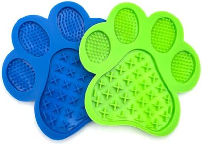 Dog and Cat Licking Pads, 2-Pack Slow Feeder Licking Pads with Suction Cup + Spatula, for Calming Anxiety and Reducing Boredom During Dog and Cat Bath Grooming etc - Image 5