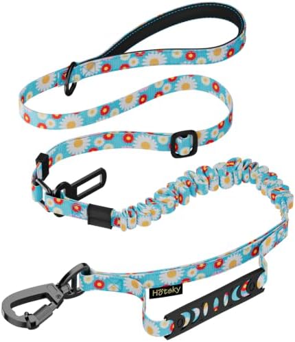 Hotsky Tactical Bungee Shock Absorbing No Pull Strong Dog Leash,Daisy,4-6FT by Hotsky