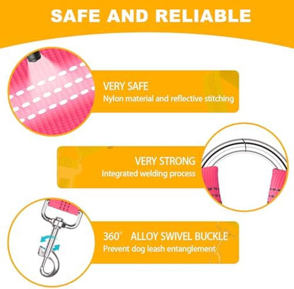 2-Pack Dog Car Seat Belt, 3-in-1 Headrest-Mounted Dog Seatbelt for Car, Adjustable Nylon Pet Safety Leash with Elastic Buffer & Reflective Stitching, Durable Car Harness for Dogs Fits Most Vehicles - Image 4