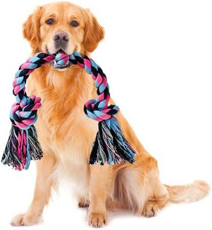 Dog Rope Toy for Large Dogs Heavy Duty Dog Chew Toys for Aggressive Chewers by SHARLOVY