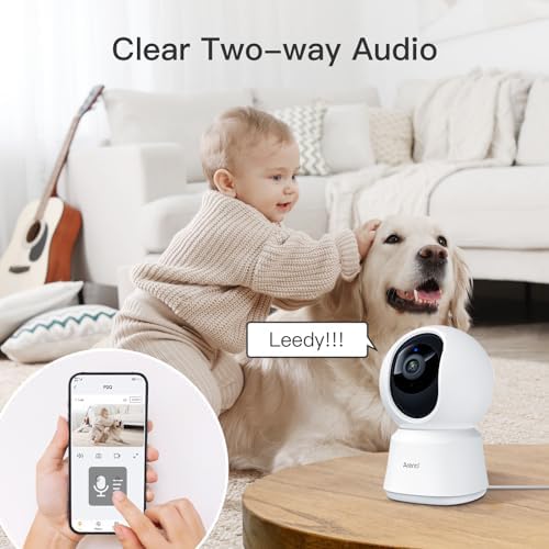ARENTI 4MP Pet Camera P2Q 2PC, 5G WiFi 6 Indoor Security Cameras, Free App - Image 5