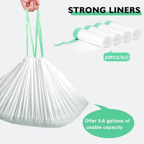 100 Pack Cat Litter Box Liner Bags Compatible with Pet Clumping & for Smartspin Self-cleaning Litter Box, Thick Heavy Duty Drawstring Waste Drawer Liners Compatible with PURA X/MAX -23" x 12" - Image 4