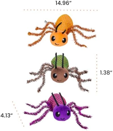 Catstages Ant-Tastic Dental Cat Toys with Catnip, Dental Mesh to Help Clean Teeth, Prey-Driven Bat & Carry Play for Cats & Kittens, 3", 3-Pack - Image 7