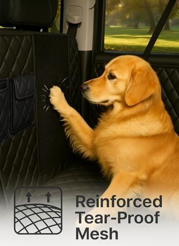 fidozen Dog Car Seat Cover, Waterproof Pet Hammock, Extra Large, Black, SUV - Image 6