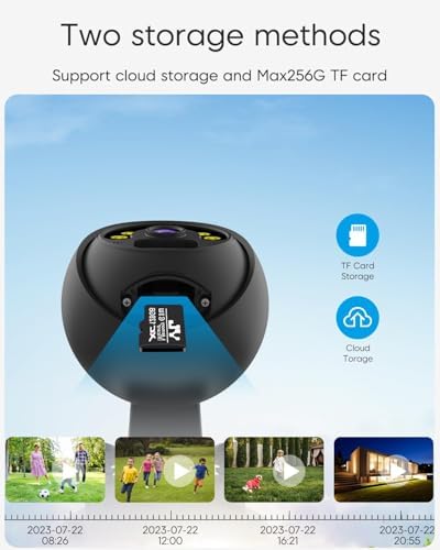 VSTARCAM 4MP Outdoor Security Camera, 2.5K, 360° View, Color Night Vision, PIR Motion Detection, Spotlight Siren Alarm, 2-Way Talk, IP66 Weatherproof, Cloud/SD Storage - Image 6