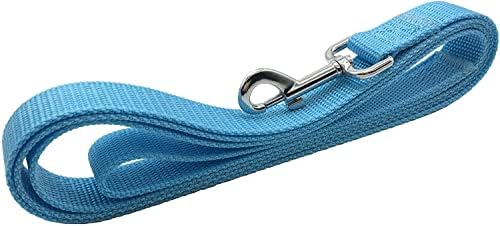TAIAN 4FT/5FT/6FT Strong Dog Leash, Nylon Dog Leashes for Small Medium Large Dogs (Blue, 1 in x 15 ft) - Image 3