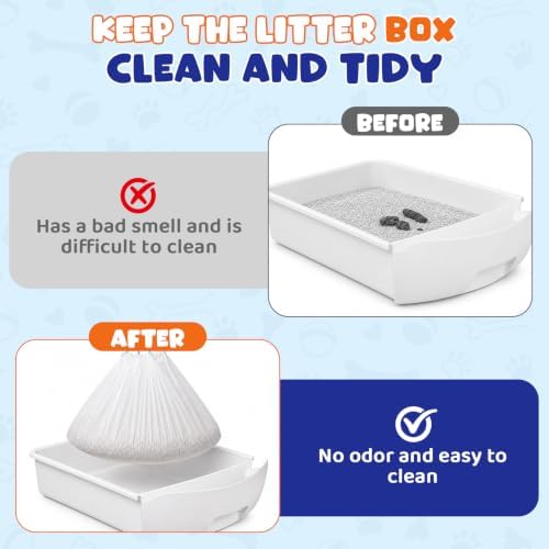 300 Count Cat Litter Box Liners, Drawstring Waste Bags - Image 7