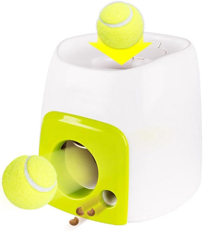 Dog Ball Rolling Machine, Tennis Ball Reward Toy, ABS Material, No Plug Required, Lightweight Portable, Easy to Operate, Anxiety Relief, IQ Training