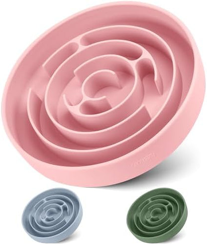 Coomazy Extra Large Slow Feeder Bowl, Silicone Dog Bowl with Suction Cups by Coomazy