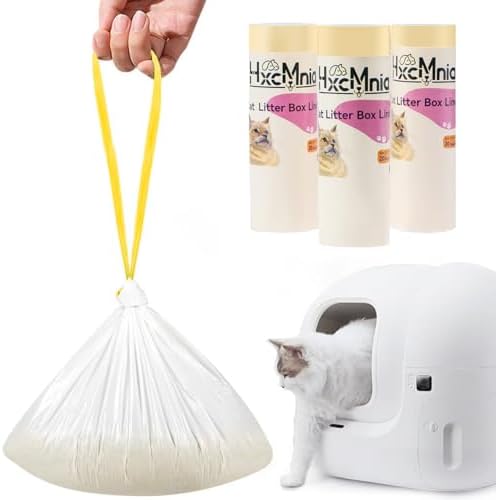 120 Count Self-Cleaning Litter Box Liners Compatible with PURA X/MAX - Leakproof & Odor-Control Design, 2x Thicker Material Than Standard Liners, Automatic Cat Litter Box Accessories by Unknown