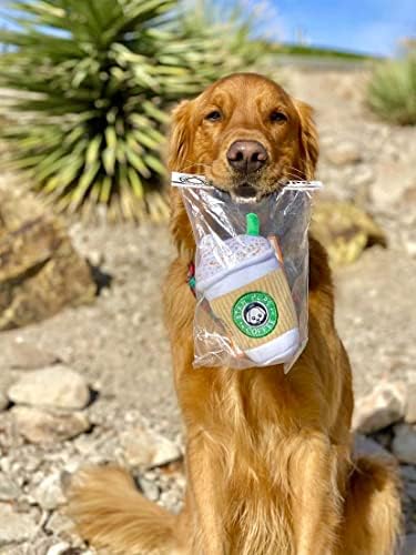 Nestpark Parody Star Pups Coffee Dog Toy Pup'kin Spice Latte - Funny Plush Squeaky Crinkle Dog Toys for Medium, Small and Large for Dog Birthday - Image 7