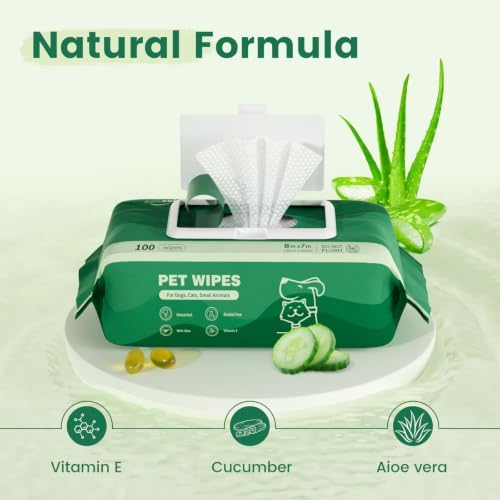 400 Unscented Dog Wipes for Paws and Butt Large Thick Puppy Wipes for Dogs Face and Body Dog Wipes Cleaning Deodorizing Cat Wipes Cleaning Fur and Butt Big Doggie Wipes Doggy Wipes Bum Dog Ear Wipes - Image 6