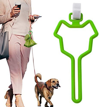 Dalzom® 2Pcs Dog Poop Bag Holder, Waste Bag Holder Carrier for Leash, Dog Poop Bag Dispenser for Walking Running Bicycle Accessory (Green) by Dalzom