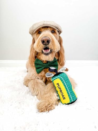 PUPROAR Golf Dog Toy, Dog Birthday Gift, Funny Squeaky Plush Rope Golf Bag Toy for Small, Medium & Large Breeds - Image 2