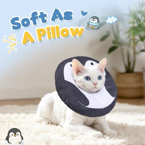 Soft Cat Cone, Medium Waterproof Cat Recovery Collar - Image 2