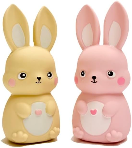Rubber Squeaky Dog Toys, Latex Dog Squeaky Toys, Easter Bunny Dog Toy, Small, 2 Pack