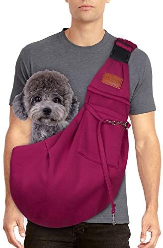 FDJASGY Small Dog Sling Cat Carrier Adjustable Strap Hands Free Reversible Pet Puppy Travel Bag Backpack for Outdoor Travel - Image 2