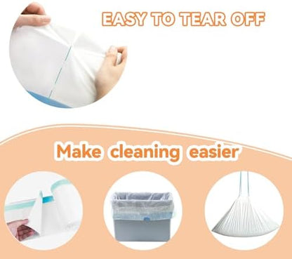 Cat Litter Bags Compatible with MW-SC01/SC02/SC09/LR01/LR02, Heavy Duty Drawstring Replacement Liners, Thick Leakproof Cat Litter Waste Bags, 18" x 12.6" (80Count) (80Count) - Image 5