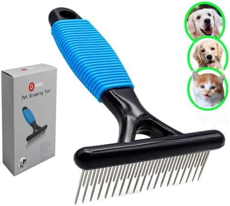 Undercoat Rake for Dogs,Deshedding Dematting Comb for Mats &Tangles Removal by DSKRUI