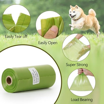 Dog Poop Bags Rolls: Extra Thick Leak Proof Unscented 13 x 9 in 300 Count - Image 5