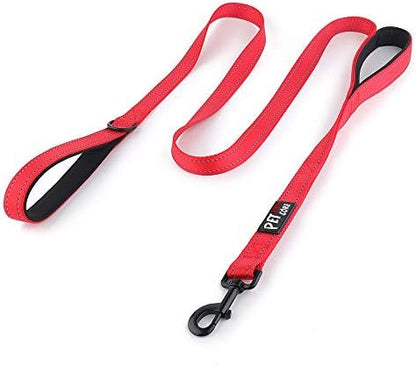Plutus Pet Double Handle Dog Leash, 5 FT Long, for Medium Large Dogs by PLUTUSPET