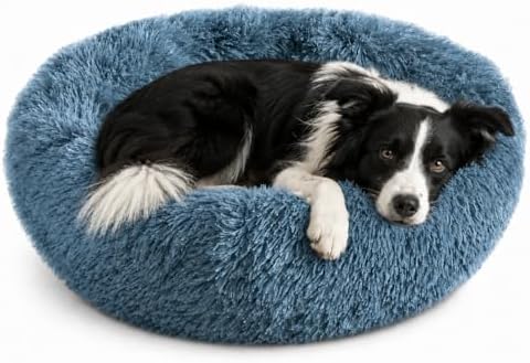 Whiskers & Friends Round Dog Beds for Medium Dogs, Orthopedic, Washable by WhiskersFriends