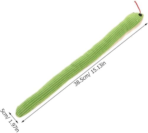 Interactive Catnip Snake Toy, Crinkle Plush Teaser for Cats & Small Dogs - Image 2