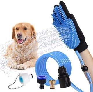 All-in-One Pet Bathing Glove – Novelty Grooming Brush for Dogs & Cats, Hair Remover and Massage Shower Tool by Unknown