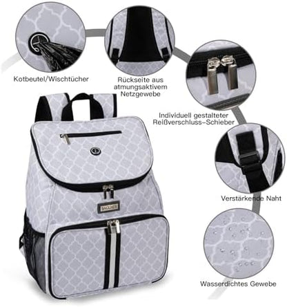 BAGLHER丨Dog Travel Bag, Airline Approved Pet Supplies Backpack, Dog Travel Backpack with 2 Silicone Collapsible Bowls and 2 Food Baskets - Image 5