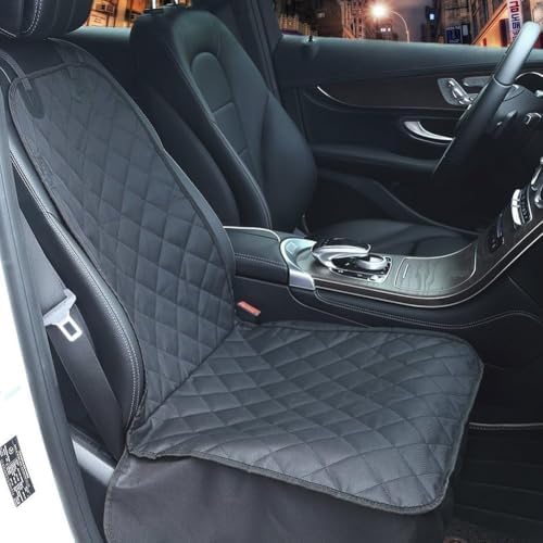 AsFrost Dog Seat Cover Cars Trucks SUVs, Thick 600D Waterproof Pet Car Seat Cover Dog, Heavy Duty & Wear-Resistant Durable Nonslip Backing with Side Flaps, Scratchproof Dog Front Seat Cover - Image 2