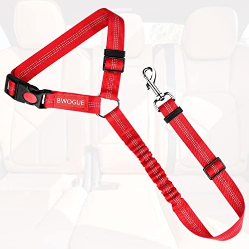 BWOGUE Dog Seat Belt for Car, Headrest Restraint Bungee Lead, 1 Pack - Image 2