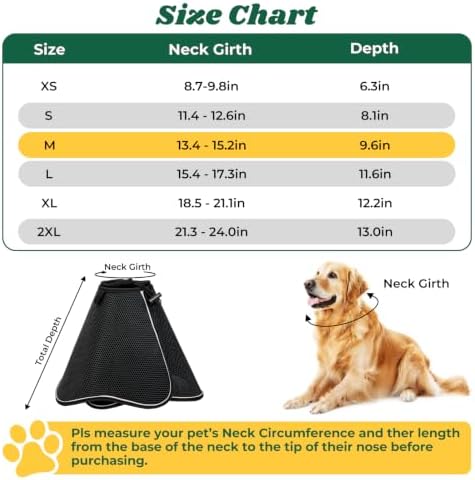 Soft Dog Cone Collar,Adjustable Elizabethan Anti-Lick Pet Recovery Collar - Image 6