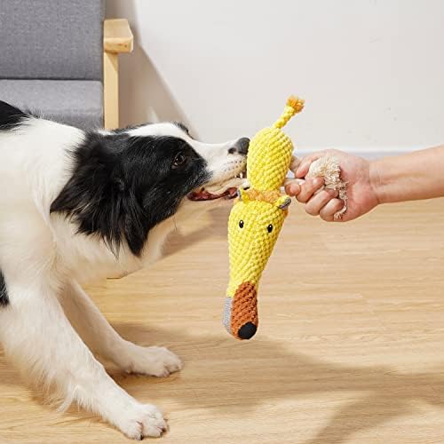 Sedioso Dog Toys, Dog Plush Toy for Large Breed, Cute Squeaky Dogs Toy with Crinkle Paper, Puppy Stuffed Animal Chew Toys for Small, Middle, Large Breed (Lion) - Image 4
