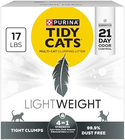 Purina Tidy Cats LightWeight 4-in-1 Strength Cat Litter, 17 lb by PurinaTidyCatsLitter