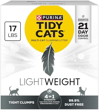 Purina Tidy Cats LightWeight 4-in-1 Strength Cat Litter, 17 lb by PurinaTidyCatsLitter