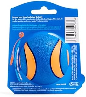Chuckit! Ultra Squeaker Dog Ball, Fetch Toy, Medium, 1 Pack - Image 6
