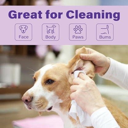 PrimePets Dog Wipes for Paws and Butt, 100 Count, Pet Wipes for Dogs Cats - Image 4