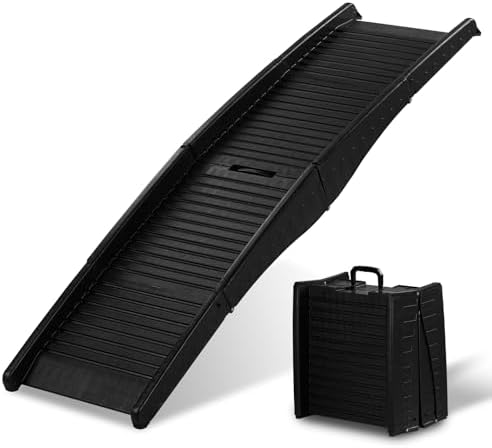 Outvita Dog Ramp, 61" Folding Pet Ramp for Car, SUV, Truck, Bed, Easy Access for Large Dogs Weight Bearing up to 150 Lbs, Non-Slip Step Surface, Lightweight Portable by Outvita