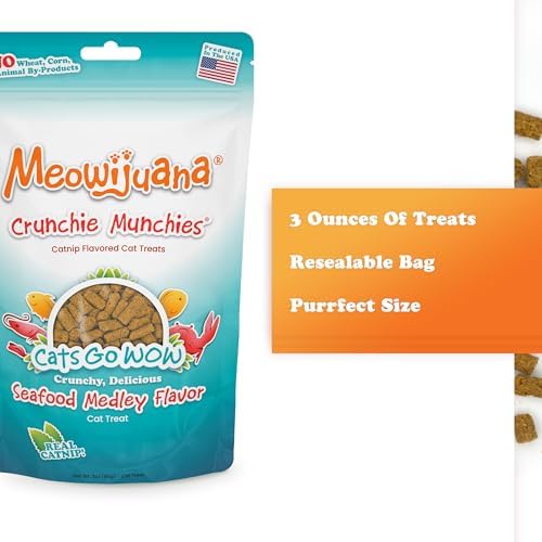 Meowijuana Knock 'n' Nibble Toy & Treat Bundle | Starfish & Seafood - Image 6