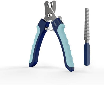 WePet Dog Nail Clippers U10.1, Dog Nail Trimmer Large Breed with Quick Sensor, Razor Sharp Blade Professional Pet Nail Clipper with Safety Guard and Nail File, Pale Turquoise by WePet
