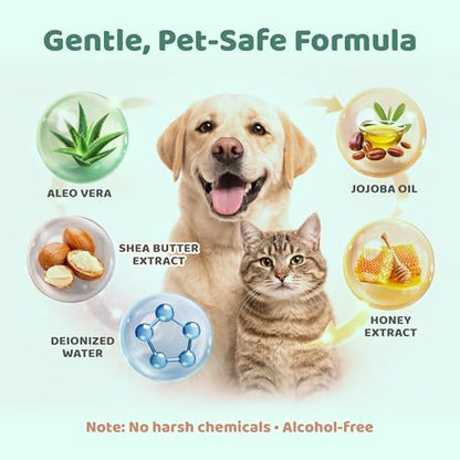 NAVZA® Pet Wipes for Dogs & Cats, 200 Count (2 x 100 Packs), Hypoallergenic Unscented Grooming Wipes for Paws, Butt & Body, Rinse-Free Dog Wipes Daily Cleaning for Sensitive Skin, 20 x 20 cm - Image 5