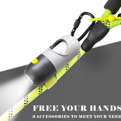YUCHIYA Dog Poop Bag Holder Dispenser with LED Flashlight(Light Grey) - Image 2
