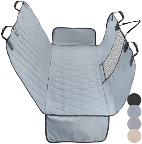 VIVAGLORY Dog Seat Cover Dog Hammock, Standard, Grey by VIVAGLORY