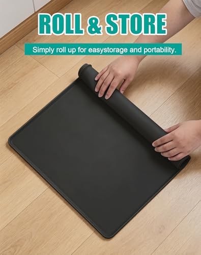 Dog Pee Pad Holder with 4 Holder Clamps, Fits Up to 24" x 24" Training Pads, Silicone Non-Slip Dog Potty Tray, High Edge Puppy Pad Holder Tray for Easy Cleaning, for Puppy Potty Training. Black - Image 7