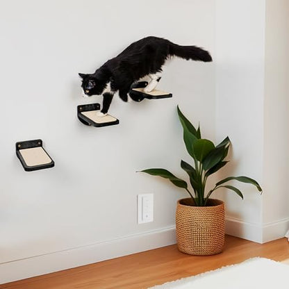 INICIO Cat Wall Steps, Set of 3, Black - Image 5