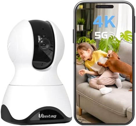 VIMTAG 4K 8MP UHD Indoor Camera Pet/Dog/Cat/Baby/Nanny/Home Security Camera by Vimtag