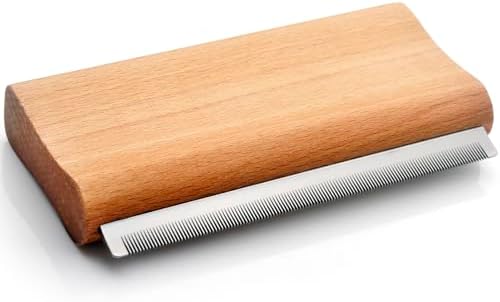 Dog Brush for Shedding | Pet Hair Removal Tool, Cat Grooming Supplies, Deshedding Dog Brush | Combs for cleaning and grooming short and long hair (L (5.3 Inch)) by KAIFONG