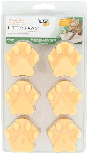 Citrus Magic Pet Odor Eliminator Litter Paws, Ocean Breeze, 6 Paws by CitrusMagic