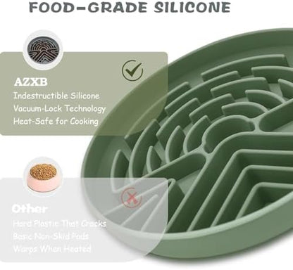 Slow Feeder Dog Bowl for Large & Small Pets, Anti Choking Puzzle Dog Food Bowl with Non-Slip Base, Interactive Pet Slow Eating, Silicone Cat Feeder for Puppies & Cats - Image 5